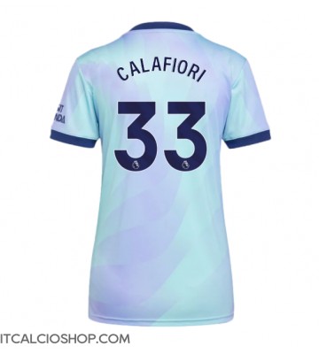 Arsenal Riccardo Calafiori #33 Terza Maglia Femmina 2024-25 Manica Corta
